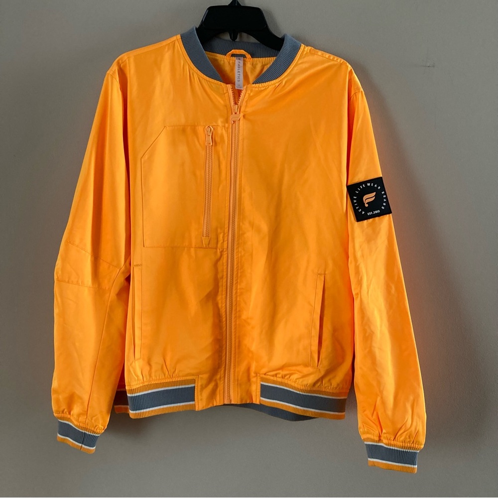 Fabletics Satin Bomber Jacket Size Medium
